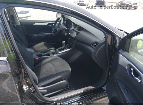 3N1AB7AP7KY335884 2019 NISSAN SENTRA Black Вид салону спереду