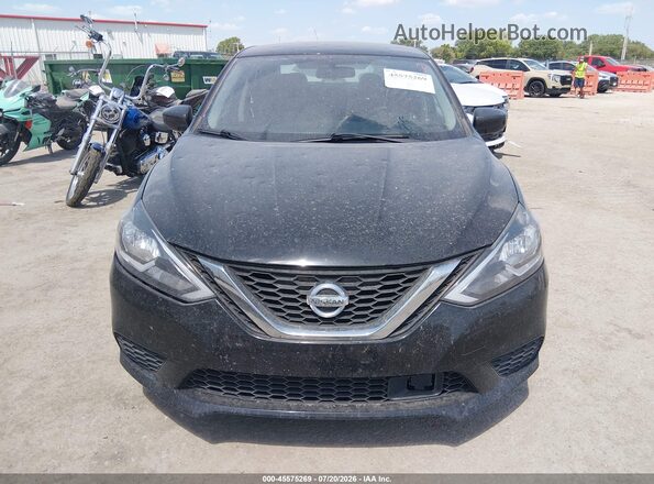 3N1AB7AP7KY335884 2019 NISSAN SENTRA Black Вид щитка приладів