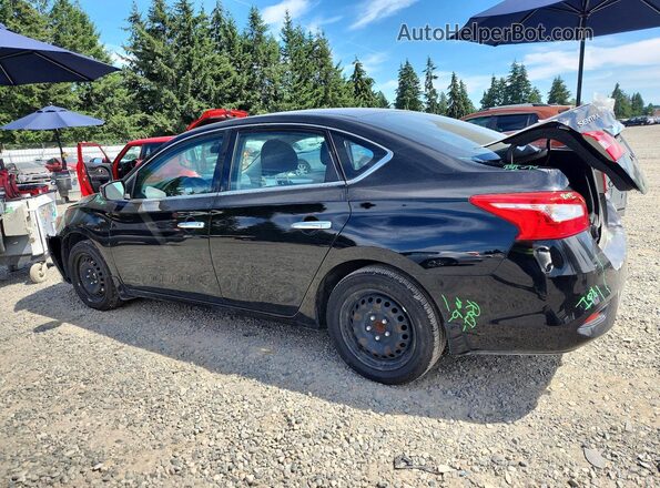 3N1AB7AP7KY335951 2019 NISSAN SENTRA Черный Задняя левая четверть