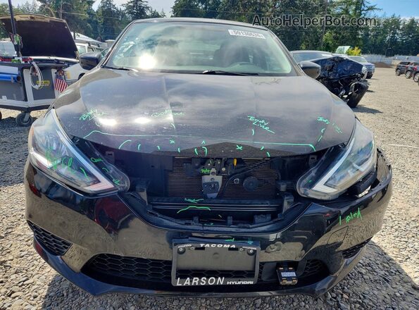 3N1AB7AP7KY335951 2019 NISSAN SENTRA Черный Вид спереди
