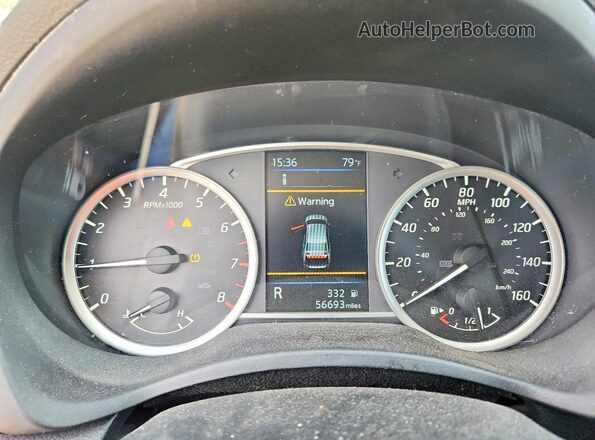 3N1AB7AP7KY335951 2019 NISSAN SENTRA Черный Вид щитка приборов