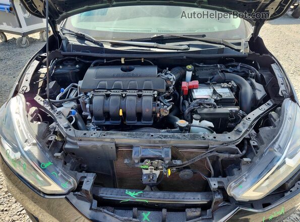 3N1AB7AP7KY335951 2019 NISSAN SENTRA Черный Вид задней части салона