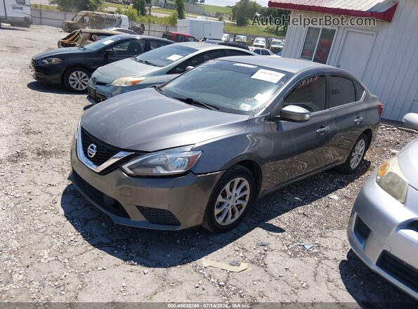 3N1AB7AP7KY343287 2019 NISSAN SENTRA Gray Передня ліва чверть