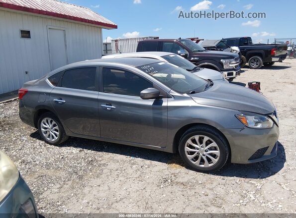 3N1AB7AP7KY343287 2019 NISSAN SENTRA Gray Вид задньої частини салону