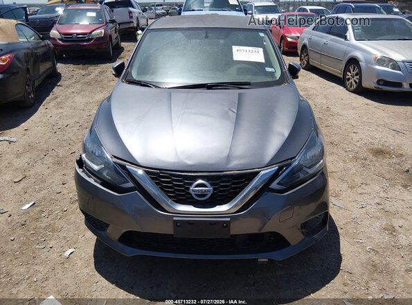 3N1AB7AP7KY344746 2019 NISSAN SENTRA Gray Սարքավորումների վահանակի տեսք