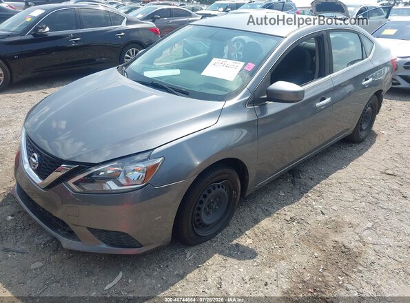 3N1AB7AP7KY360882 2019 NISSAN SENTRA Gray Front left