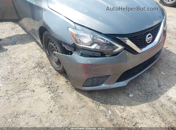 3N1AB7AP7KY360882 2019 NISSAN SENTRA Gray Front view
