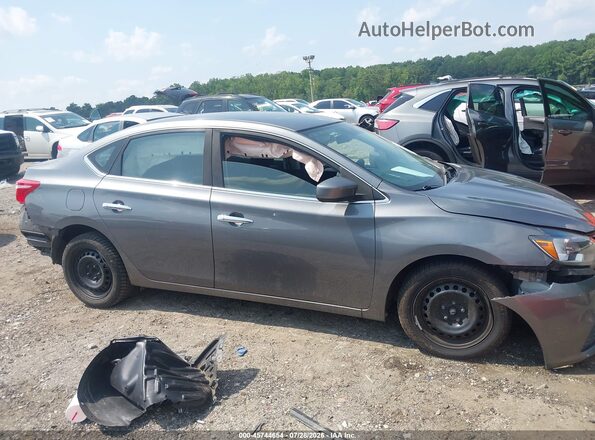 3N1AB7AP7KY360882 2019 NISSAN SENTRA Gray 360 interior view