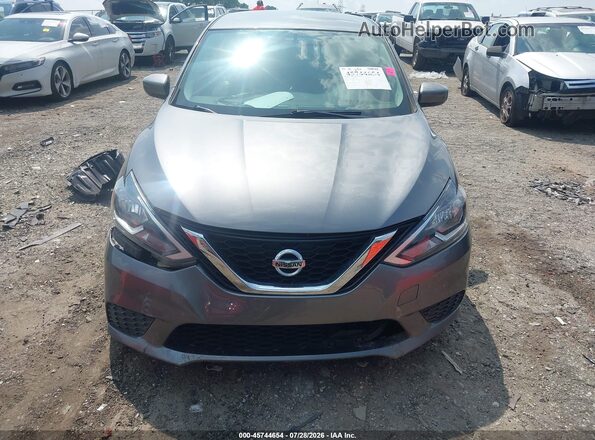 3N1AB7AP7KY360882 2019 NISSAN SENTRA Gray Rear interior view