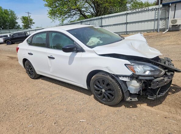 3N1AB7AP7KY362096 2019 NISSAN SENTRA White Передня права чверть