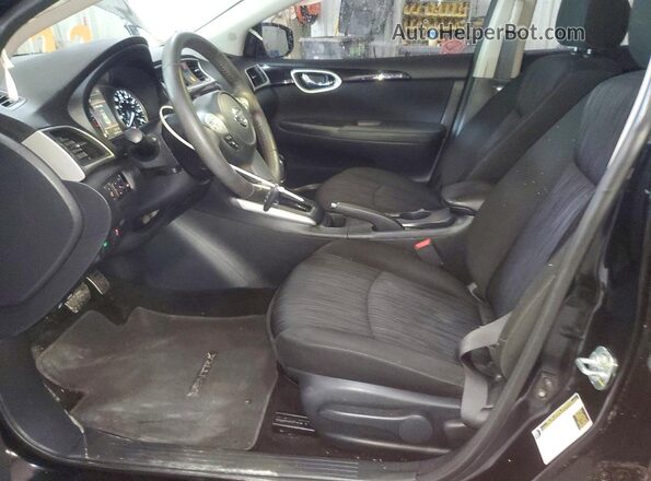 3N1AB7AP7KY371140 2019 NISSAN SENTRA Black წინა სალონის ხედი