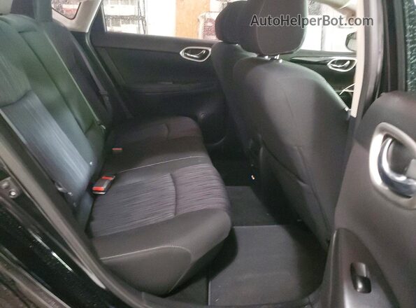 3N1AB7AP7KY371140 2019 NISSAN SENTRA Black უკანა სავარძლების ხედი