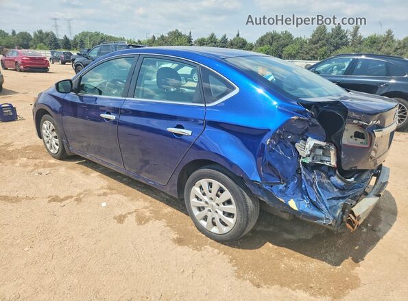 3N1AB7AP7KY375558 2019 NISSAN SENTRA Blue Tył lewy