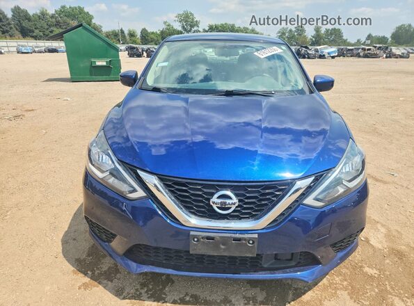 3N1AB7AP7KY375558 2019 NISSAN SENTRA Blue Widok z przodu