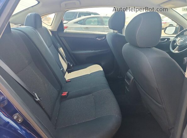 3N1AB7AP7KY375558 2019 NISSAN SENTRA Blue Widok tylnych siedzeń