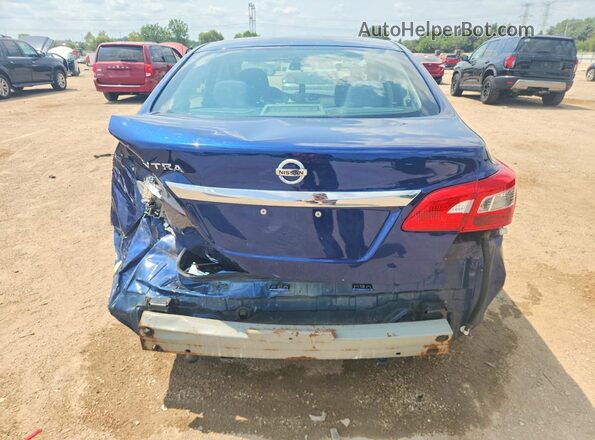 3N1AB7AP7KY375558 2019 NISSAN SENTRA Blue Widok z tyłu