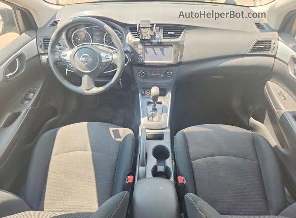 3N1AB7AP7KY375558 2019 NISSAN SENTRA Blue Widok deski rozdzielczej