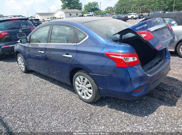3N1AB7AP7KY387239 2019 NISSAN SENTRA Blue Հետևի ձախ
