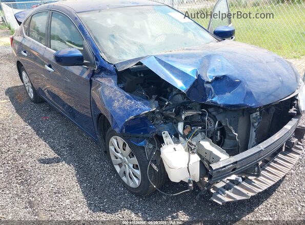 3N1AB7AP7KY387239 2019 NISSAN SENTRA Blue Դիմացի տեսք
