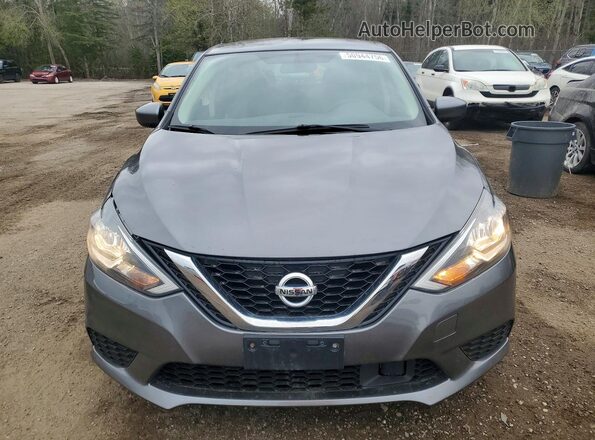 3N1AB7AP7KY388391 2019 NISSAN SENTRA Gray წინა ხედი