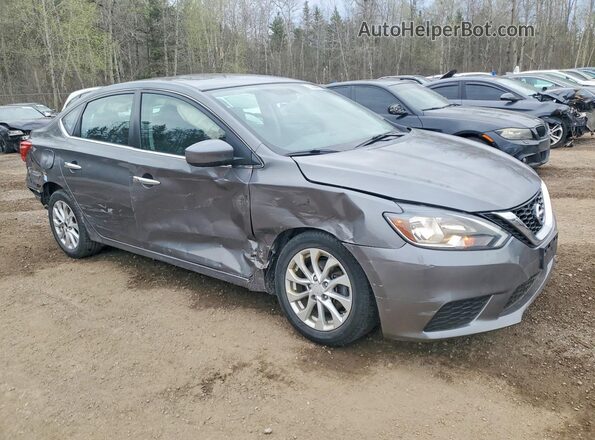 3N1AB7AP7KY388391 2019 NISSAN SENTRA Gray წინა მარჯვენა