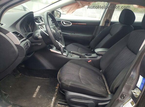 3N1AB7AP7KY388391 2019 NISSAN SENTRA Gray წინა სალონის ხედი