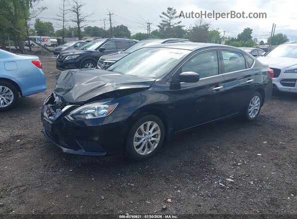 3N1AB7AP7KY389086 2019 NISSAN SENTRA Black Передня ліва чверть