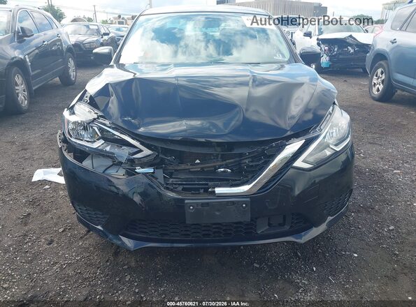 3N1AB7AP7KY389086 2019 NISSAN SENTRA Black Вид спереду