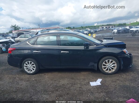 3N1AB7AP7KY389086 2019 NISSAN SENTRA Black Вид задньої частини салону