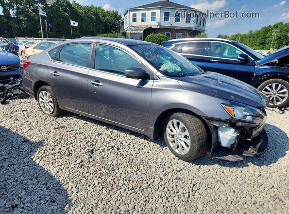 3N1AB7AP7KY391503 2019 NISSAN SENTRA Gray Передня права чверть