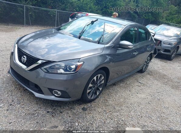 3N1AB7AP7KY408932 2019 NISSAN SENTRA Серый Передняя левая четверть