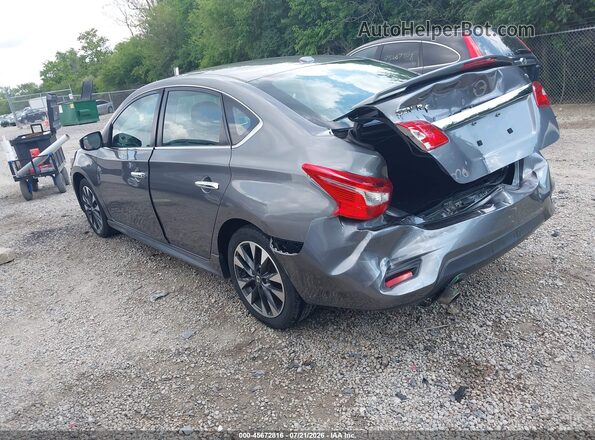 3N1AB7AP7KY408932 2019 NISSAN SENTRA Серый Задняя левая четверть