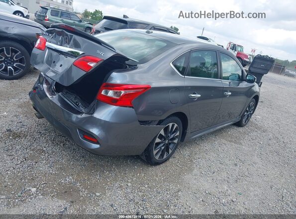 3N1AB7AP7KY408932 2019 NISSAN SENTRA Серый Задняя правая четверть