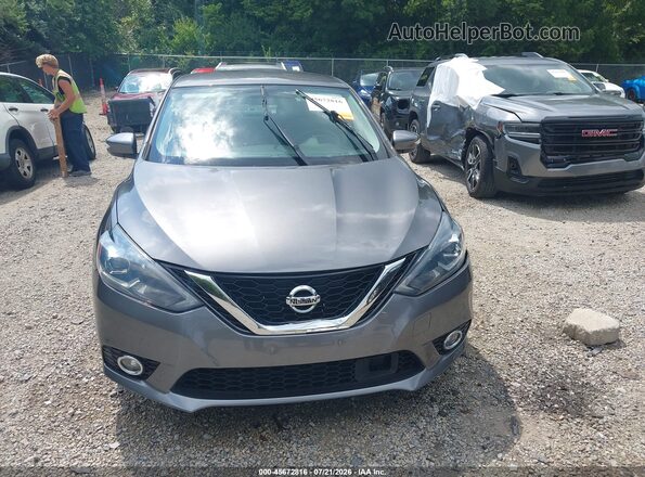 3N1AB7AP7KY408932 2019 NISSAN SENTRA Серый Вид щитка приборов