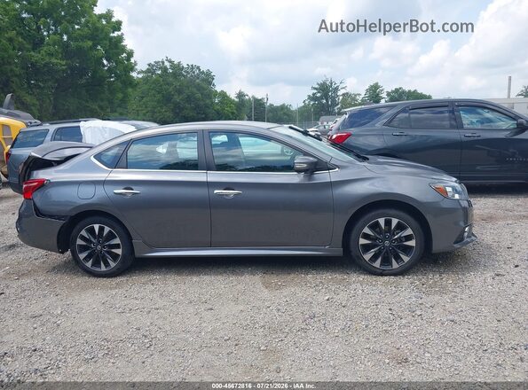 3N1AB7AP7KY408932 2019 NISSAN SENTRA Серый Вид задней части салона