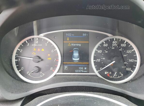 3N1AB7AP7KY410762 2019 NISSAN SENTRA Gray Widok zestawu wskaźników