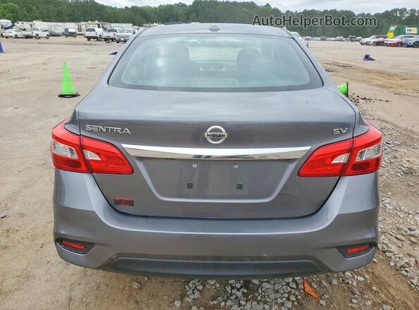 3N1AB7AP7KY410762 2019 NISSAN SENTRA Gray Widok z tyłu