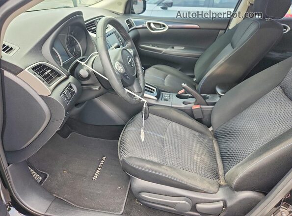 3N1AB7AP7KY422944 2019 NISSAN SENTRA Black Front interior view