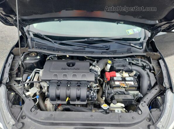 3N1AB7AP7KY422944 2019 NISSAN SENTRA Black Rear interior view