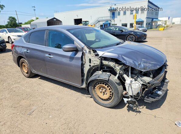 3N1AB7AP7KY429389 2019 NISSAN SENTRA Gray Front right