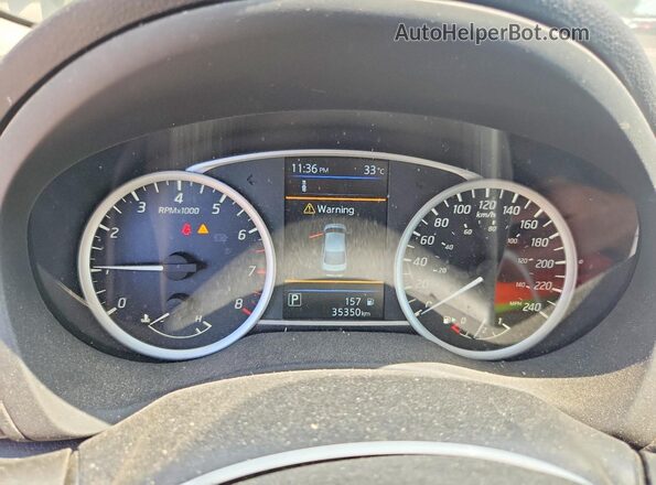 3N1AB7AP7KY429389 2019 NISSAN SENTRA Gray Instrument cluster view