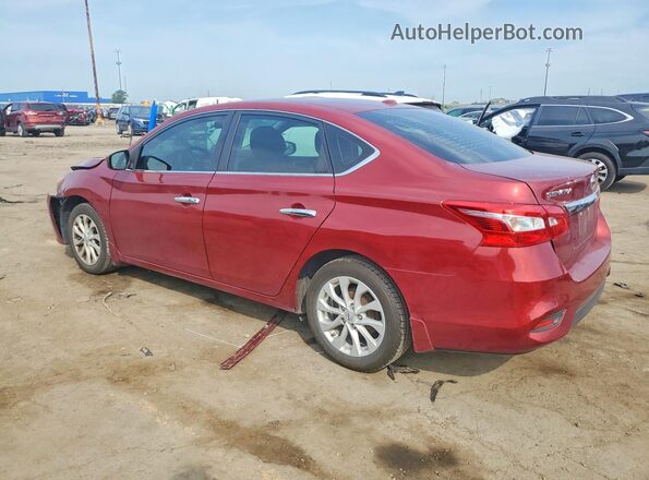 3N1AB7AP7KY430770 2019 NISSAN SENTRA Red Հետևի ձախ