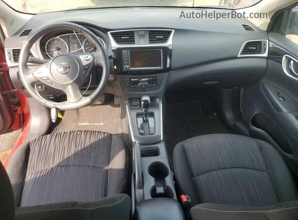 3N1AB7AP7KY430770 2019 NISSAN SENTRA Red Առջևի վահանակի տեսք