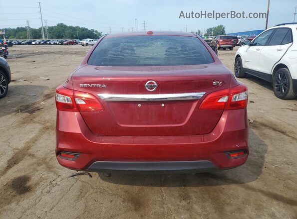 3N1AB7AP7KY430770 2019 NISSAN SENTRA Red Հետևի տեսք
