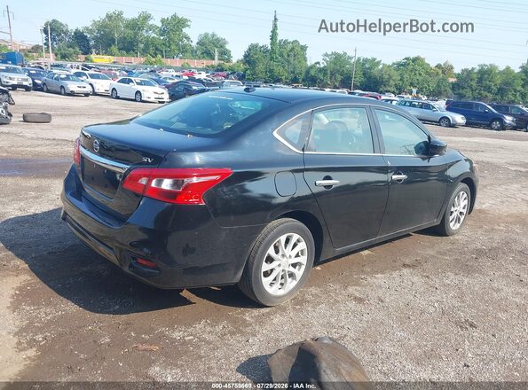 3N1AB7AP7KY431434 2019 NISSAN SENTRA Black Trasero derecho
