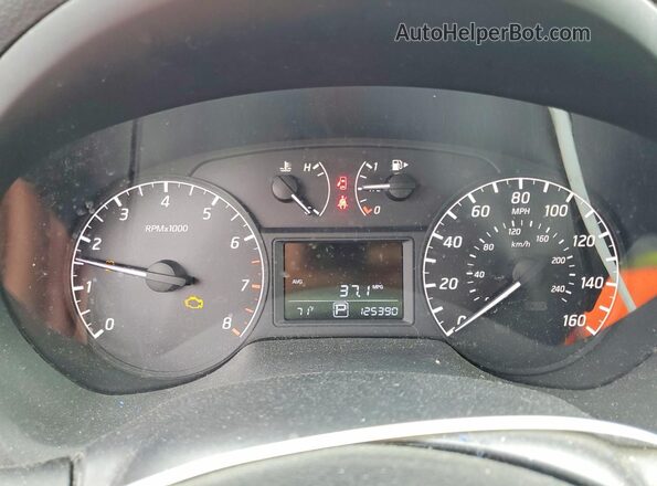 3N1AB7AP8GY226650 2016 NISSAN SENTRA Серебряный Вид щитка приборов