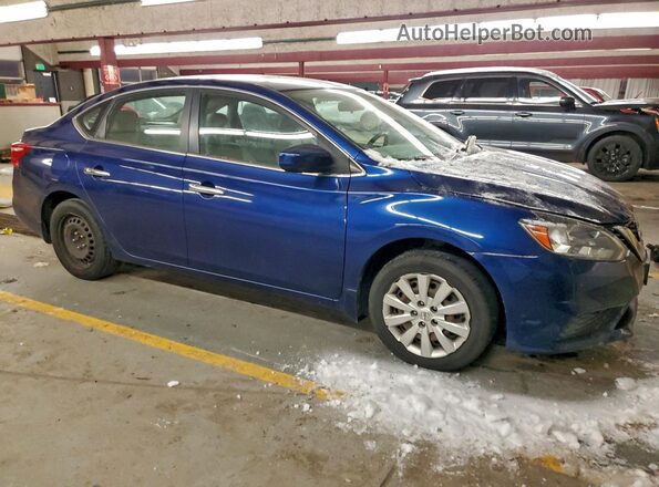 3N1AB7AP8GY237583 2016 NISSAN SENTRA Синий Передняя правая четверть