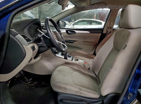 3N1AB7AP8GY237583 2016 NISSAN SENTRA Синий Вид салона спереди