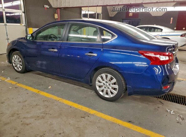 3N1AB7AP8GY237583 2016 NISSAN SENTRA Синий Задняя левая четверть