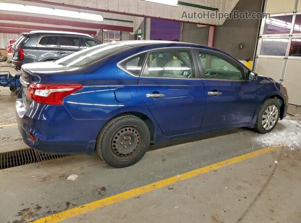3N1AB7AP8GY237583 2016 NISSAN SENTRA Синий Задняя правая четверть